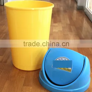 BT50C 35liter Round Ice Cream Bin With Swing Cover, 13 Gallon Trash Can thumbnail-4