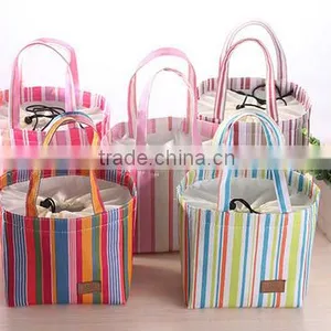 Hotsale Stripe Design Cooler Lunch Bag China Supplier thumbnail-3