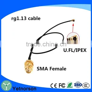 Shenzhen Manufacture Made Ipex to Sma Female Rg1.13 Cable With High Performance thumbnail-2