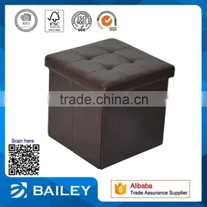 High Standard Elegant Cotton Knitted Stool Ottoman Wooden Puff Quality Choice thumbnail-1