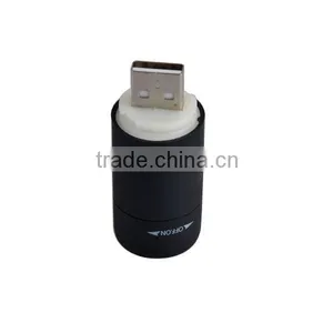 High Tech USB Rechargeable Mini LED Torch Keychain Light With Rotational Switch + PVC Body Quality Choice thumbnail-2