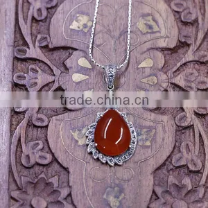 New Arrival Handmade Silver Floationg Charm 3 Color Agate Fashion Jewelry Accessory thumbnail-3