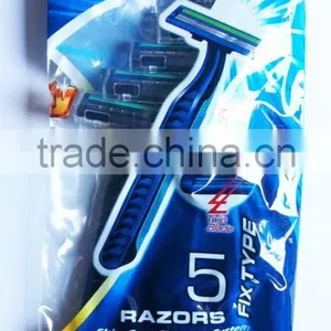 New Rubber Handle Two Blade Disposable Razor thumbnail-4