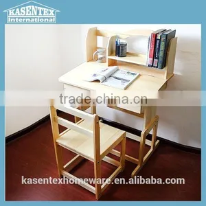 Wooden Children Study Desk Adjustable Desk Set thumbnail-3