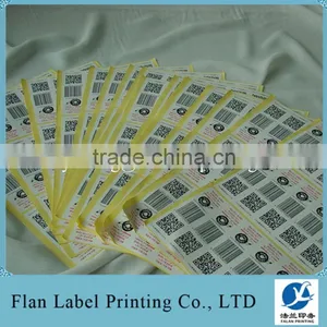 Custom Sheet QR Barcode Label Sticker thumbnail-1