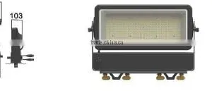 Architecture Lighting Wireless DMX 400W IP65 Outdoor LED Flood Light thumbnail-3