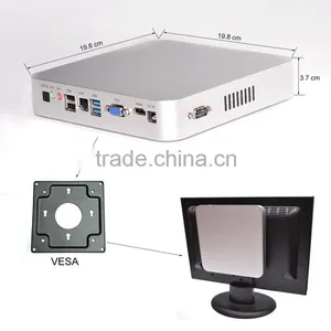 2016 New Fanless Mini Computer Low Power With Windows10 Intel N3150 HD Mini pc 1080p 1LAN 1 HDMI RAM 8GB 8GB SSD 500GB HDD thumbnail-5