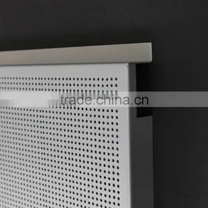 With Fireproof Acoustic Insulation Perforated Metal Ceiling Panel Aluminum E Shaped Hook on Ceiling thumbnail-4