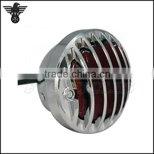 Grilled Chrome Classic Vintage Taillight for Harley Street Fighter thumbnail-4