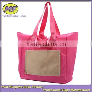 Custom Super Large Waterproof 600D Oxford Folding Tote and Shoulder Portable Fashion Traveling and Shopping Bag for Women thumbnail-1
