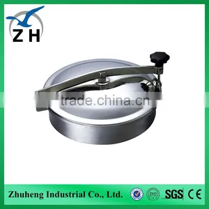 High Quality Food Grade Fuel Tanker Stainless Steel Manhole Cover thumbnail-6