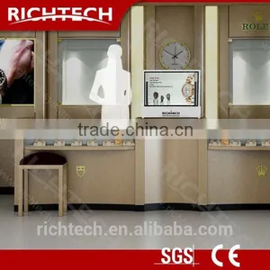 Richtech Quality Video Advertising Display Transparent LCD Showbox Jewelry Display thumbnail-1