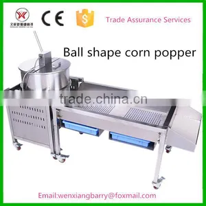 Stainless Steel LPG Heating Popcorn Machine Electric Mixer Function thumbnail-1