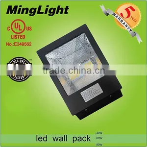 High Lumen IP65 Energy Saving 5 Years Warranty DLC UL CUL Outdoor 60w Led Wall Pack Light thumbnail-6