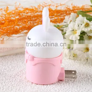 Ribbit Shape LED Night Light Warm White Color on Wall thumbnail-3