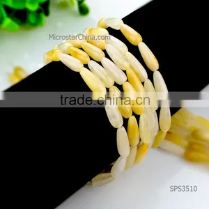 2016 New Fashion DIY Waterdrop String Natural Marble Beads for Necklace Making thumbnail-5