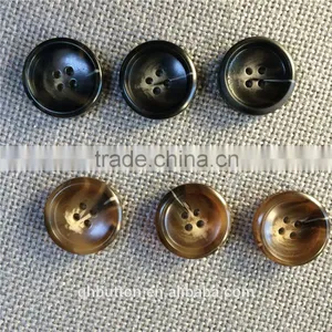 CAFE COLOR 4-HOLES RESIN FASTENER BUFFLO BUTTON FOR GARMENT thumbnail-6