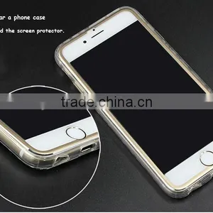 Popular Titanium Alloy Small Frame Tempered Glass Screen Protector for Iphone thumbnail-6