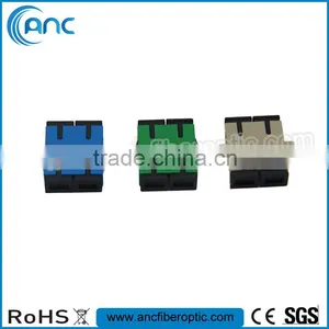 SM SC PC Duplex Fiber Optic Adapter With Transparent Dust Cap thumbnail-2
