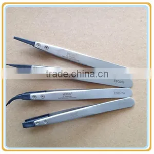 ESD Series Exchanged Tip Anti-static Stainless Tweezers thumbnail-2