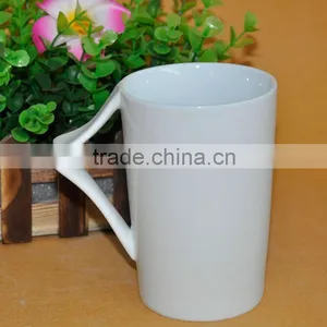 High Quality Personality White Ceramic Mug With Handle thumbnail-1