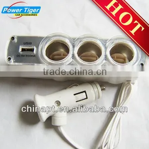 3 in 1 Universal Car Cigarette Lighter With ONE USB thumbnail-1