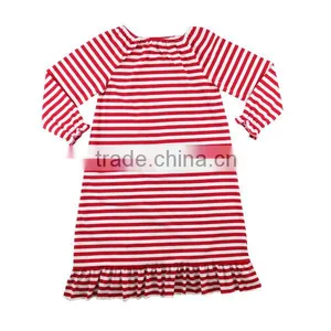 Cotton Knit Children Clothing Striped Pajama Baby Kids Pajamas Set Wholesale Christmas Pajamas Toddler Christmas Pajamas thumbnail-5