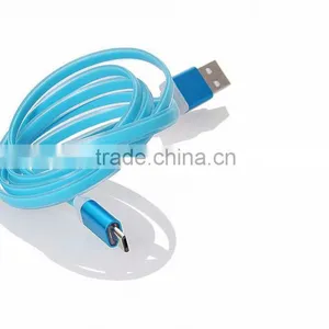 New Design Colorful TPE Round Noodles High Speed Micro Usb Cable Pigtail(OEM ODM) thumbnail-3
