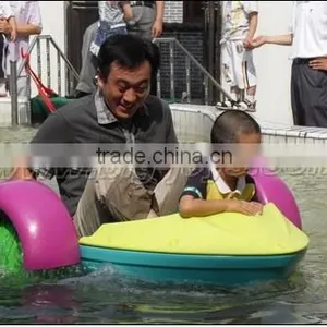 Two Persons Lovely Kids Hand Paddle Boat Swimming Pool Paddle Boat for Sale Inflatable Hand Cranking Boat thumbnail-1