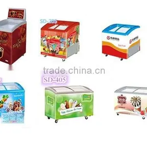 151L-415L Hot Sale Ice Cream Display Freezer With Counter Swing Door thumbnail-1