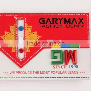 Custom Embossed Jeans pu Imitation Leather Labels thumbnail-6