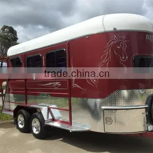 Hot Sale 2 Horse Trailer Striaght Load With Good Price thumbnail-1