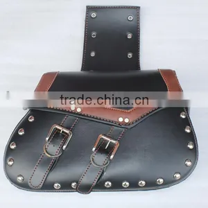 Leather Motor Package Hanging Saddle Bags Tools Bag thumbnail-1