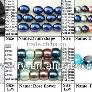 Professional Custom and Wholesale Various Colors and Various Shapes South Sea Shell Pearl Necklace DIY Beads(shape Card) thumbnail-2