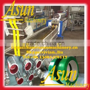 Jiaozhou PET PP Strap Band Production Line / PET PP Packing Tape Band Production Line / PET PP Packing Strap Extrusion Line thumbnail-1