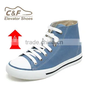 Hotselling Fashion Sneekers Height Increasing Canvas Shoes thumbnail-1