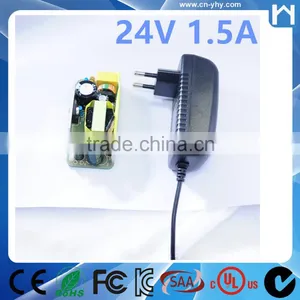YHY-24001500 24V 1.5A Power Supply AC 100V-240V Input Ac-dc Adapter thumbnail-1