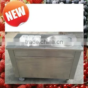 Thicker Shell Fried Ice-cream Making Machine (round Pan Model) thumbnail-1