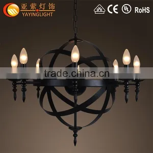 European Pastoral Style Wrought Iron Candle Chandeliers,European Decorations Wrought Iron Chandelier thumbnail-1