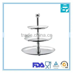 High Quality 3 Tier Stainless Steel Cupcake Stand thumbnail-1