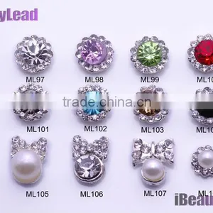 Fashional Nail Art Studs Metal Nail Art 3D Nail Bow thumbnail-1
