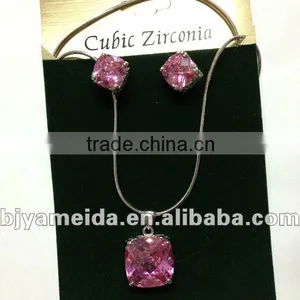 3A CZ Stone Necklace Handmade Fashion Pandent thumbnail-1