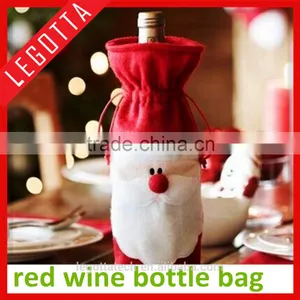 Wholesale High Quality Super Cheap Christmas Gift Wine Bottle Bags thumbnail-1