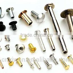 Semi Tubular Rivet Brass and Hollow Brass or Copper or Aluminum Tubular Rivet thumbnail-1