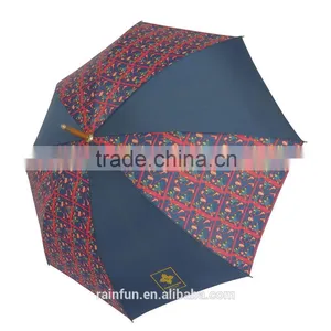 Long Wooden Shaft Fashion Long Umbrella thumbnail-2