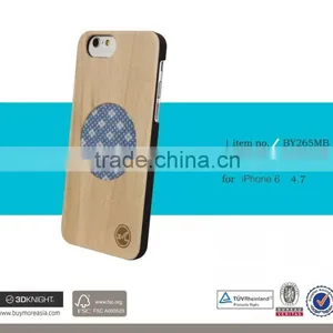 Wholesale White Wooden Phone Case Maple Wood for IPhone 6 Bumper, Ultra Slim Phone Protector for IPhone 6 Plus thumbnail-3