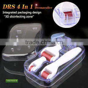 Titanium Alloy Needles Derma Roller 4 In1 Skin Roller With 3 Seperated Roller 300/720/1200pins thumbnail-5