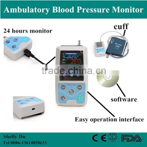 2016 Cheapest CE&ISO Color Big LCD Ambulatory Blood Pressure Holter Monitor System English/ Spanish RM-ABPM2 thumbnail-1