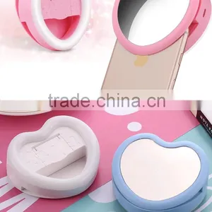 Selfie Ring Light LED Fill Light 3W Cellphone Photo Spot Light 23 LED Charging Portable Selfie Flashlight With Makeup Mirror thumbnail-6