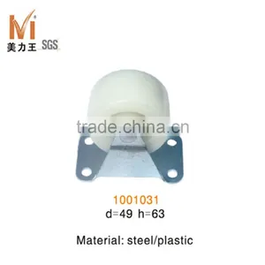 White Color Steel and Plastic Office Caster Wheel for Office Chairs thumbnail-1